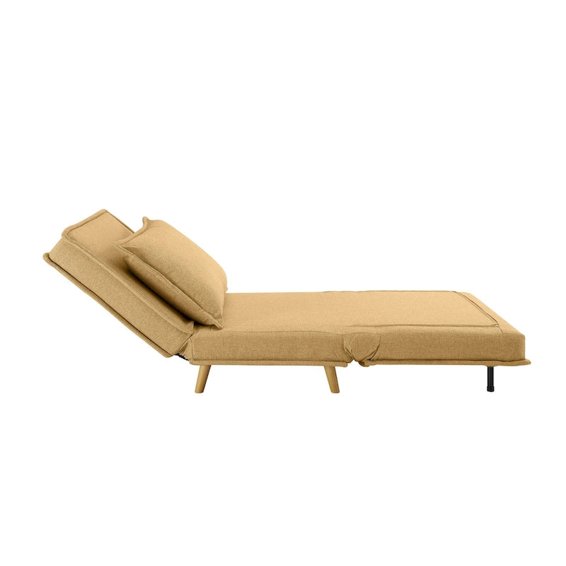 Canapé modulaire convertible gris / jaune / bleu, sans accoudoirs, 1-3 places