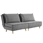 Canapé modulaire convertible gris / jaune / bleu, sans accoudoirs, 1-3 places