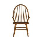 Fauteuil Windsor à dossier enveloppant – Marron foncé, pièce unique