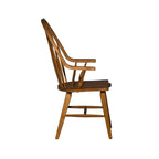 Fauteuil Windsor à dossier enveloppant – Marron foncé, pièce unique