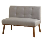 Ensemble de salle à manger d'angle mi-siècle bleu/gris/beige, 4 places