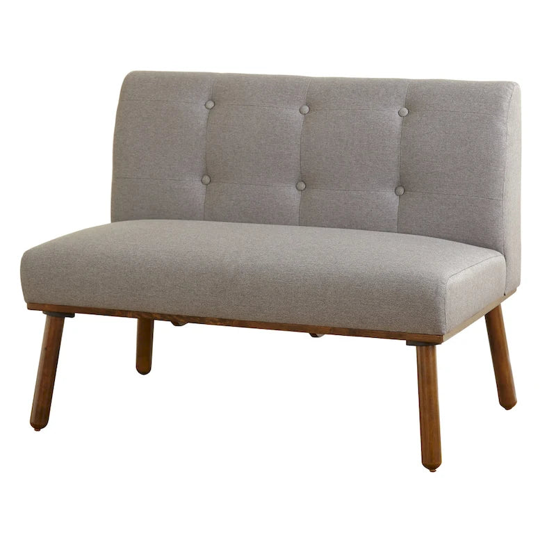 Ensemble de salle à manger d'angle mi-siècle bleu/gris/beige, 4 places