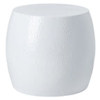 Table d'appoint / Tabouret rond, Gris foncé / Argent / Blanc, 1 place