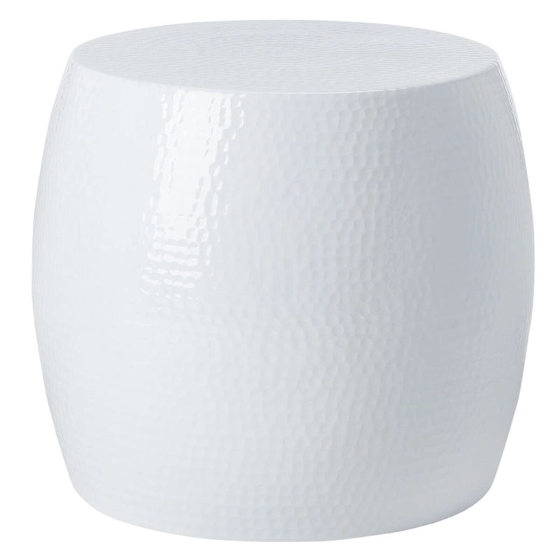 Table d'appoint / Tabouret rond, Gris foncé / Argent / Blanc, 1 place