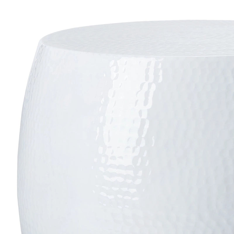 Table d'appoint / Tabouret rond, Gris foncé / Argent / Blanc, 1 place