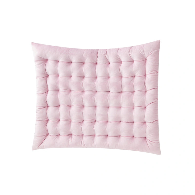 Tête de lit capitonnée en velours – Lit simple/Lit simple XL, multicolore, 1 personne