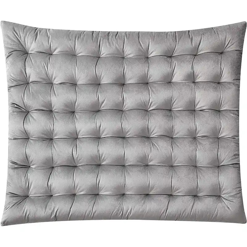 Tête de lit capitonnée en velours – Lit simple/Lit simple XL, multicolore, 1 personne