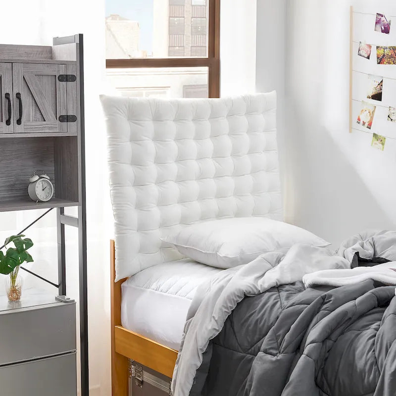 Tête de lit capitonnée en velours – Lit simple/Lit simple XL, multicolore, 1 personne