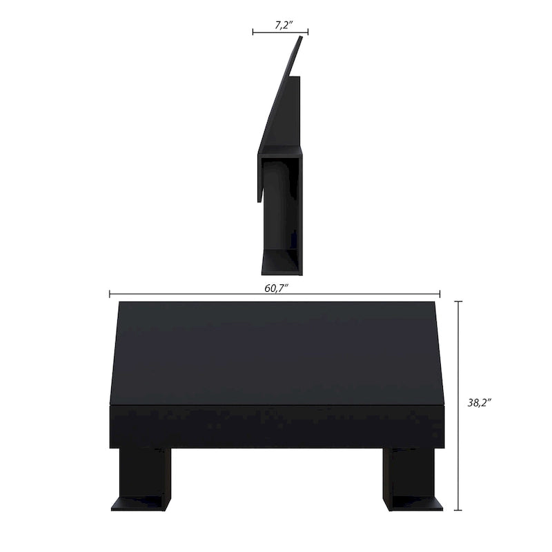 Tête de lit de rangement blanc/noir/ébène avec étagères latérales – Lit simple/double/Queen, 1 à 2 personnes