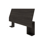 Tête de lit de rangement blanc/noir/ébène avec étagères latérales – Lit simple/double/Queen, 1 à 2 personnes