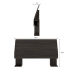 Tête de lit de rangement blanc/noir/ébène avec étagères latérales – Lit simple/double/Queen, 1 à 2 personnes