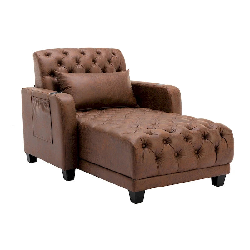 Fauteuil d'appoint baril touffeté multicolore, une place