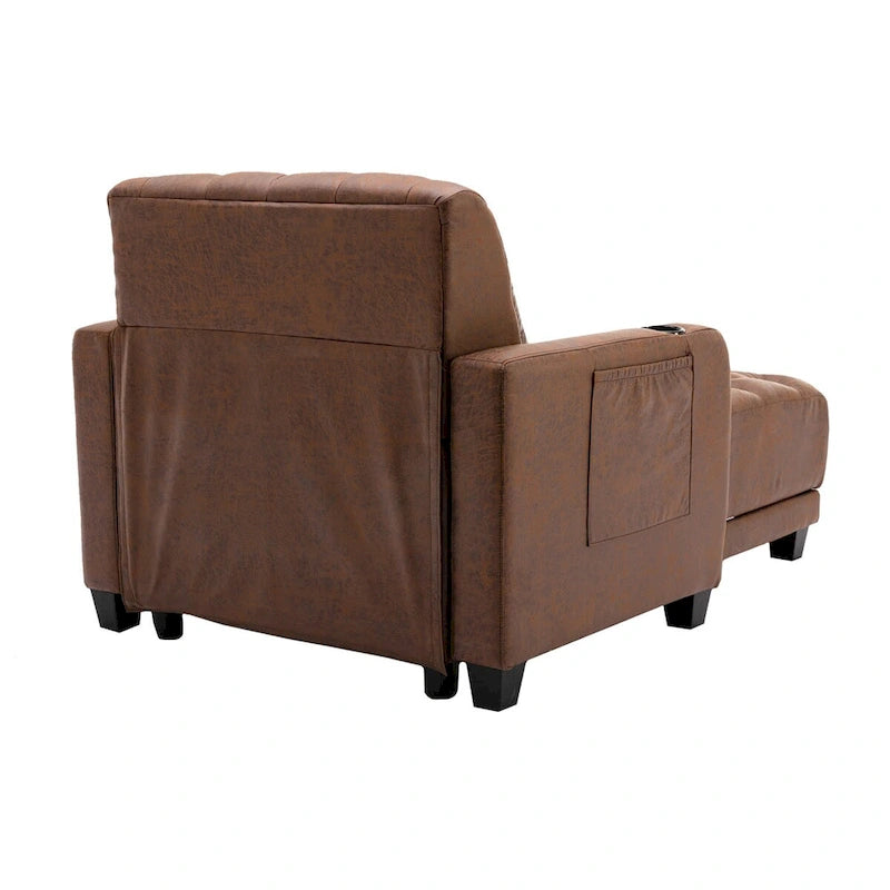 Fauteuil d'appoint baril touffeté multicolore, une place