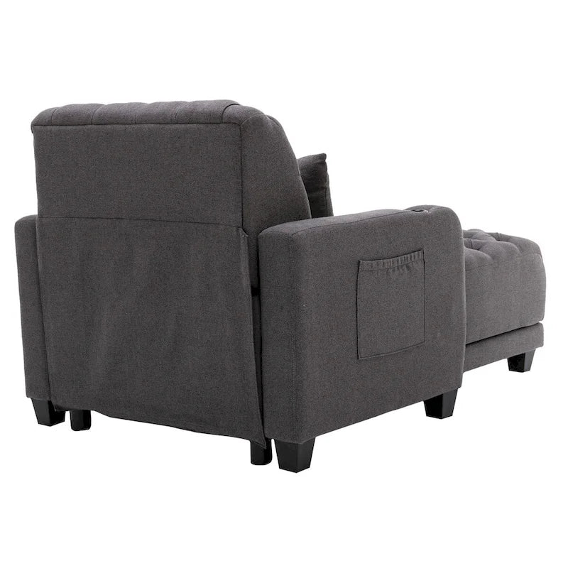 Fauteuil d'appoint baril touffeté multicolore, une place