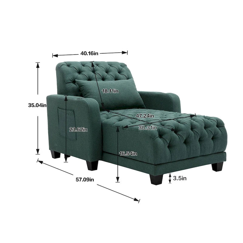 Fauteuil d'appoint baril touffeté multicolore, une place