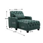 Fauteuil d'appoint baril touffeté multicolore, une place