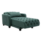 Fauteuil d'appoint baril touffeté multicolore, une place