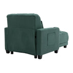 Fauteuil d'appoint baril touffeté multicolore, une place