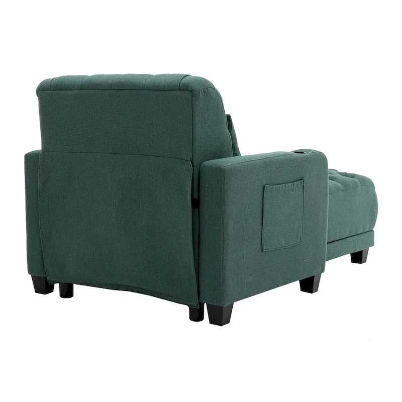 Fauteuil d'appoint baril touffeté multicolore, une place