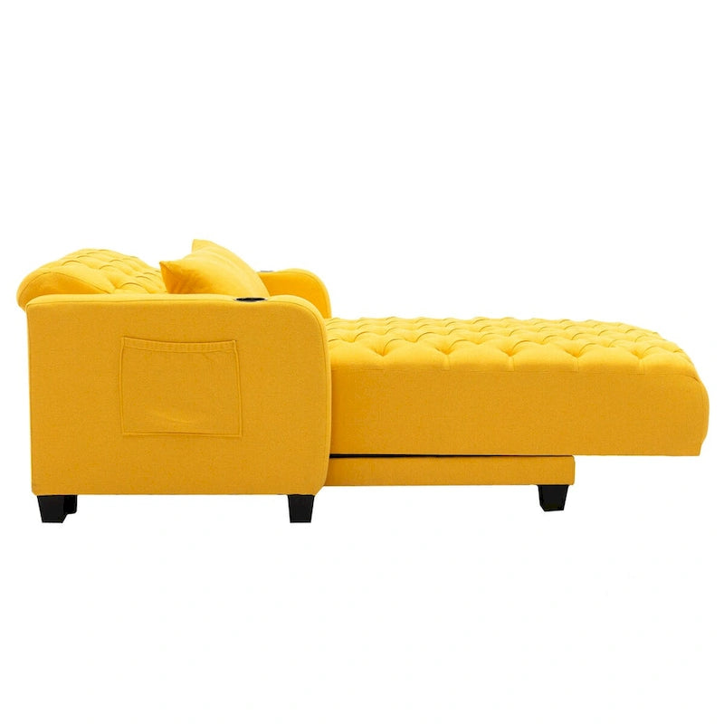 Fauteuil d'appoint baril touffeté multicolore, une place