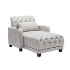 Fauteuil d'appoint baril touffeté multicolore, une place