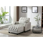 Fauteuil d'appoint baril touffeté multicolore, une place