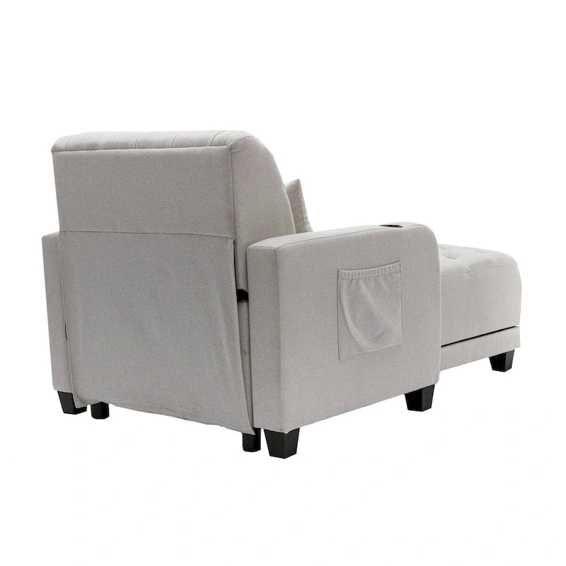 Fauteuil d'appoint baril touffeté multicolore, une place