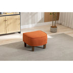 Fauteuil d'appoint tonneau mi-siècle avec ottoman – Siège simple, plusieurs couleurs