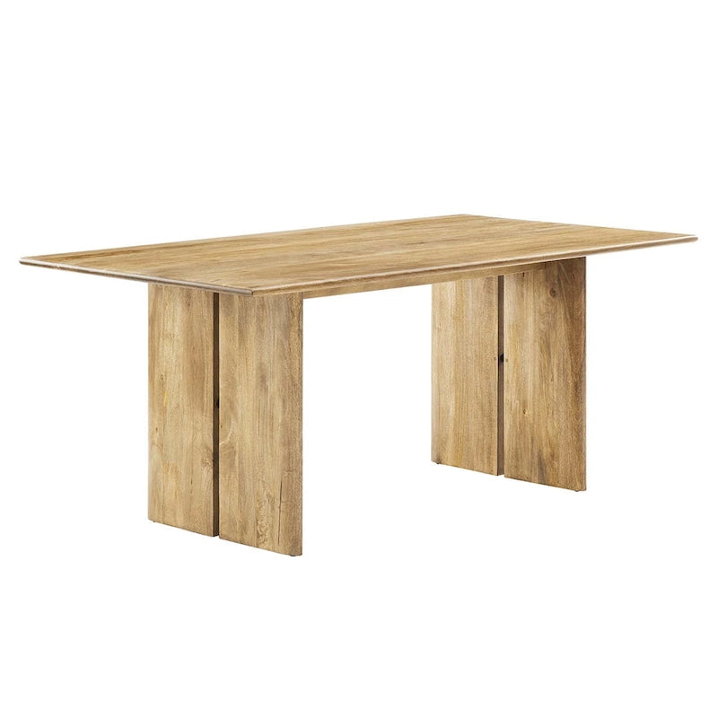 Table de salle à manger rectangulaire Chêne/Noyer, 6 à 8 places