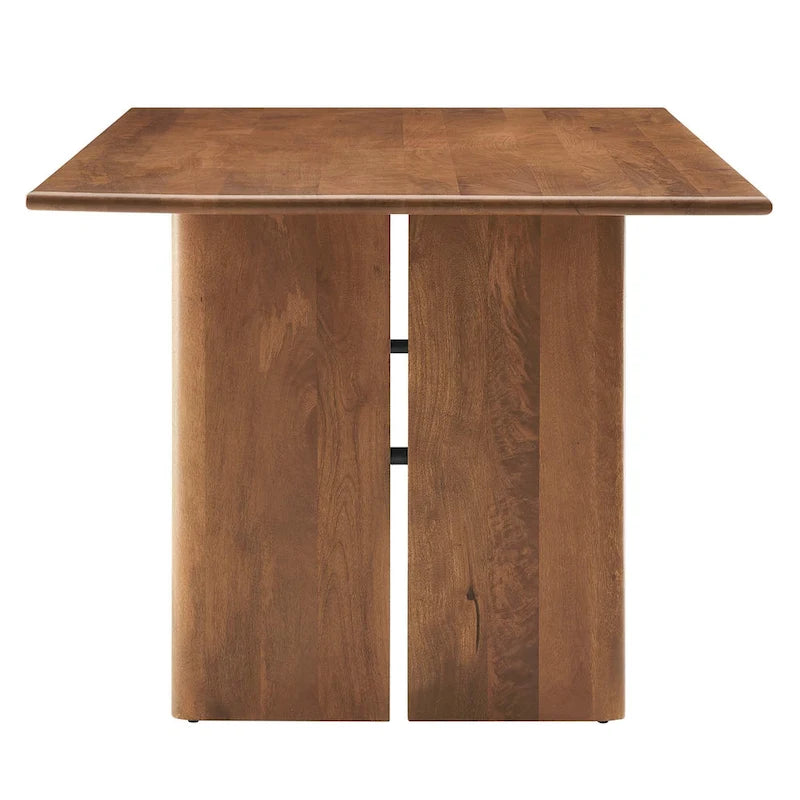 Table de salle à manger rectangulaire Chêne/Noyer, 6 à 8 places
