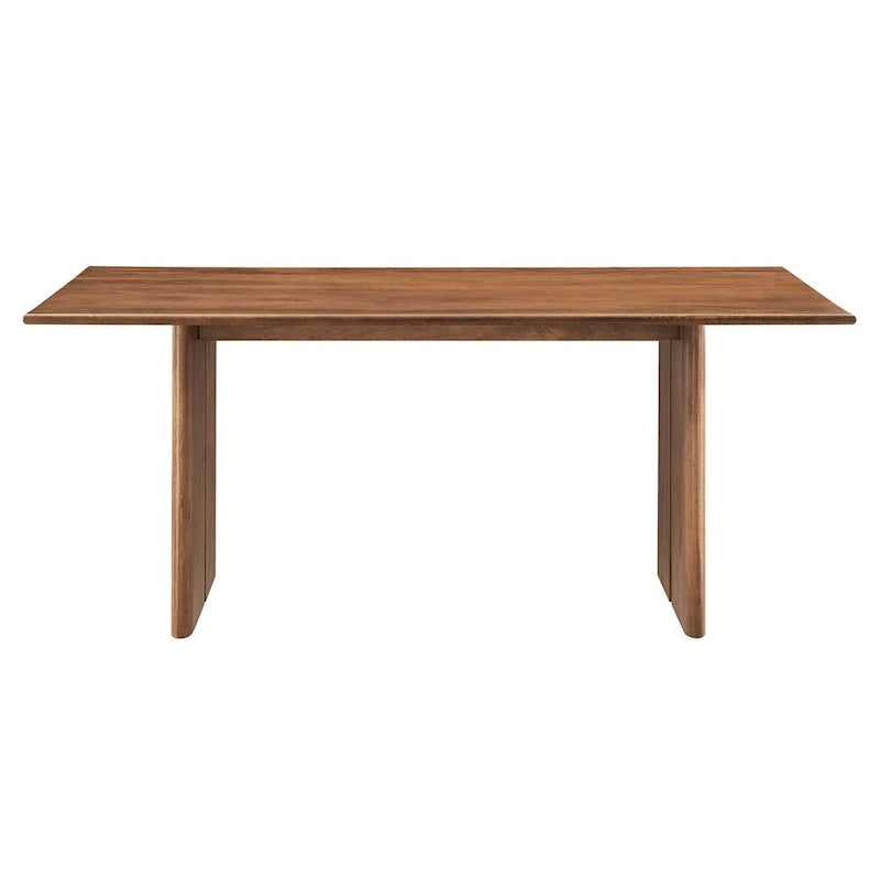 Table de salle à manger rectangulaire Chêne/Noyer, 6 à 8 places
