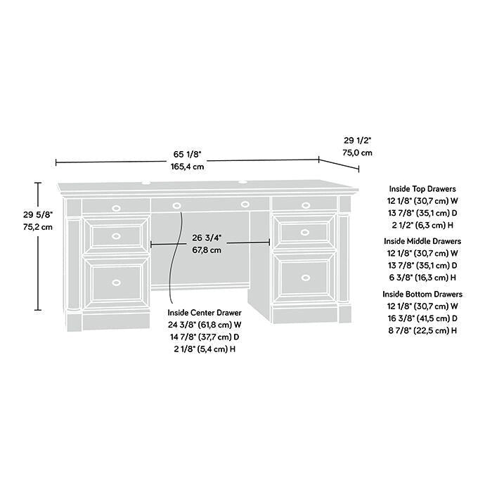 Bureau de direction multicolore, monoplace, 4 options de finition