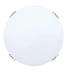 Table basse ronde à 3 niveaux pivotante à 360° en verre trempé, Or/Argent, 2 à 4 places