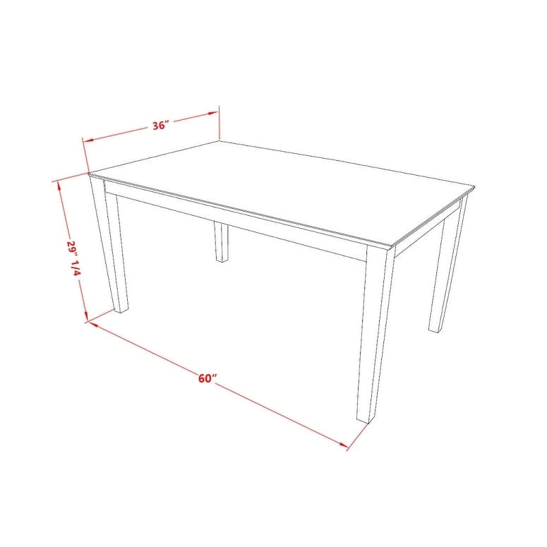Ensemble table à manger rectangulaire en acajou, chaises en bois à dossier croisé, 6 places