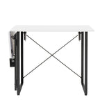 Table à coudre pliable Ashwood/Graphite et Blanc/Graphite avec rangement, pour une personne