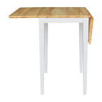 Petite table à manger Shaker à abattants, multicolore, 2 places