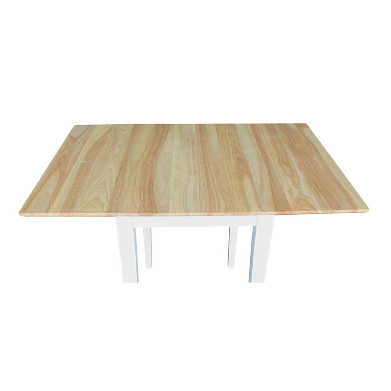 Petite table à manger Shaker à abattants, multicolore, 2 places