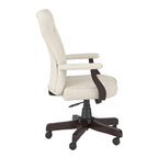 Fauteuil de bureau capitonné à dossier haut Cabot avec accoudoirs de Bush Furniture